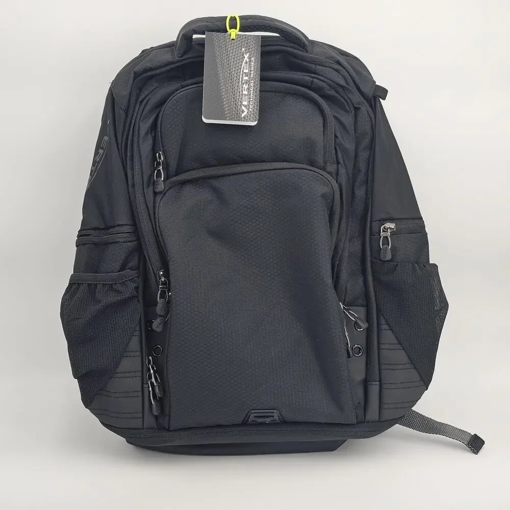 Vertex 5387 Viper Computer Backpack, Black, Travel School Commuter Bag New Tags